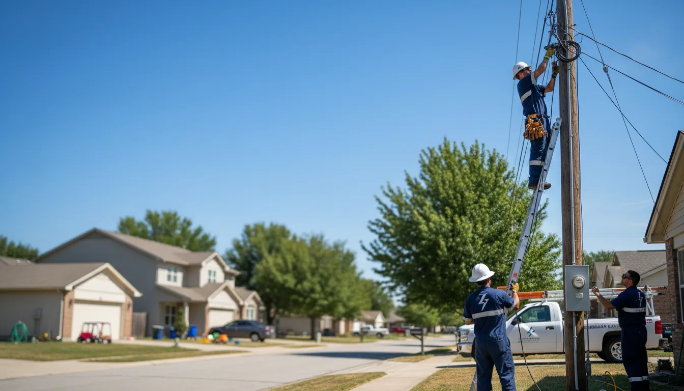 Residential electrician providing installation services in Seneca, KS